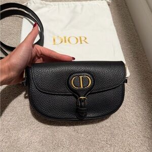 Dior Black Pebbled Leather Crossbody Bag